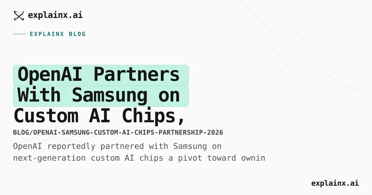 OpenAI Partners With Samsung on Custom AI Chips, Pivoting Beyond GPUs