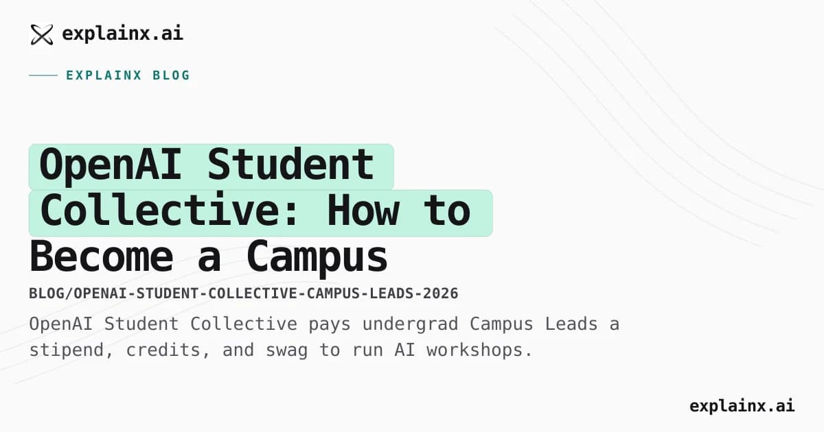 OpenAI Student Collective: How to Become a Campus Lead