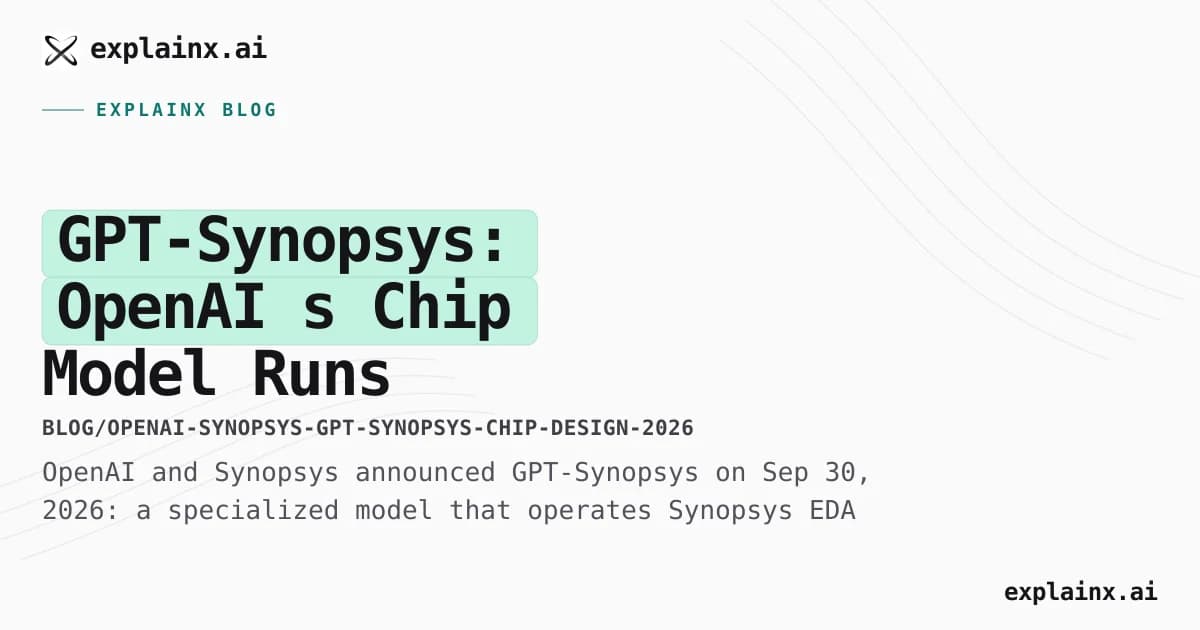 GPT-Synopsys: OpenAI’s Chip Model Runs Synopsys Tools