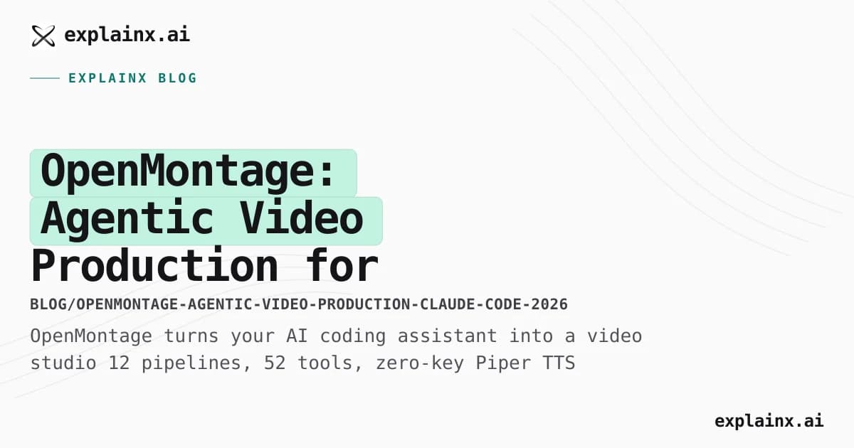 OpenMontage: Agentic Video Production for Claude Code and Cursor