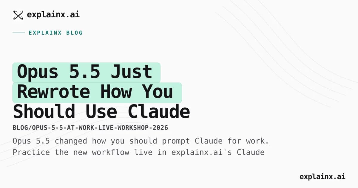 Opus 5.5 Just Rewrote How You Should Use Claude at Work