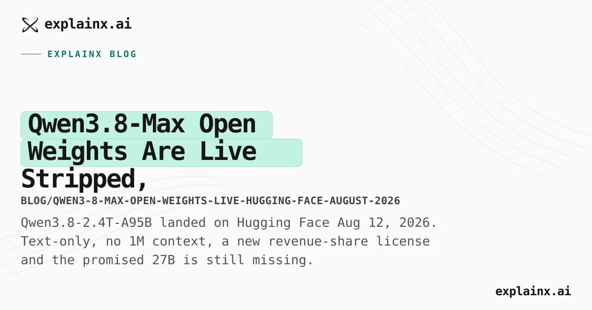 Qwen3.8-Max Open Weights Are Live — Stripped, Relicensed, and Half-Delivered