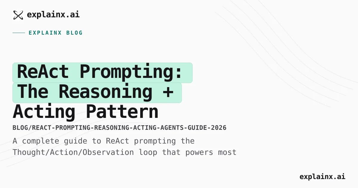 ReAct Prompting: The Reasoning + Acting Pattern Behind Modern AI Agents