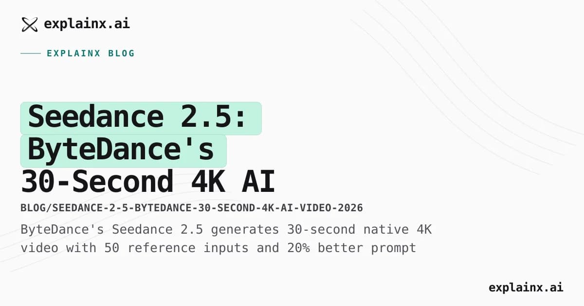 Seedance 2.5: ByteDance's 30-Second 4K AI Video Model
