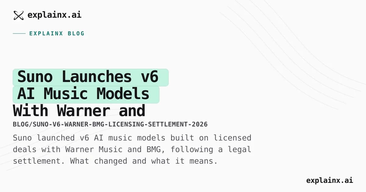 Suno Launches v6 AI Music Models With Warner and BMG After Licensing Settlement