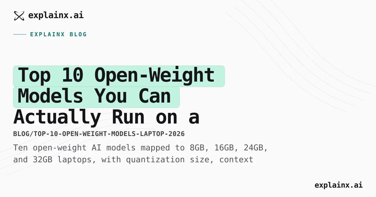 Top 10 Open-Weight Models You Can Actually Run on a Laptop