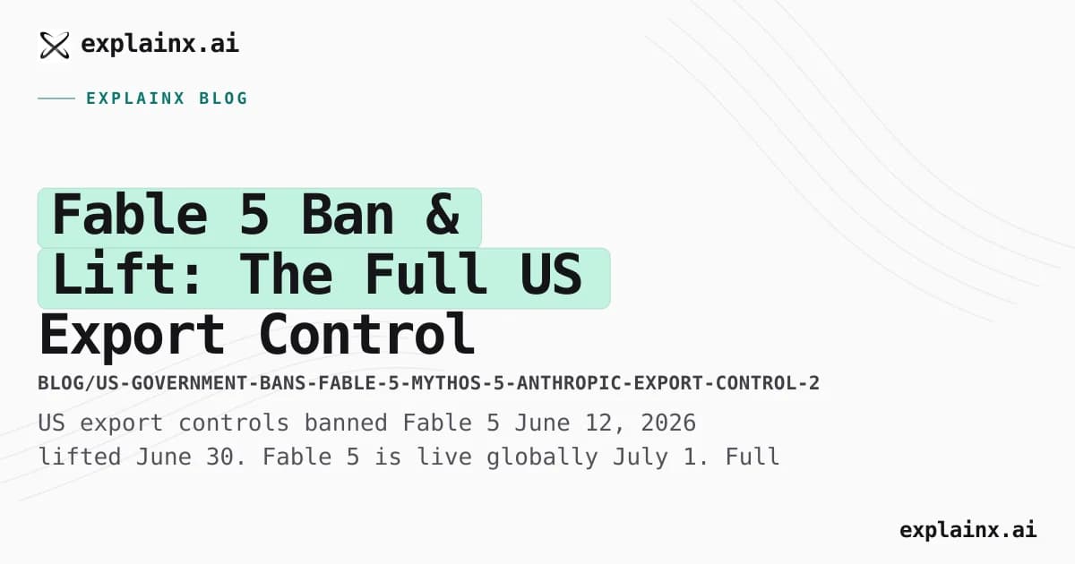 Fable 5 Ban & Lift: The Full US Export Control Story [2026]