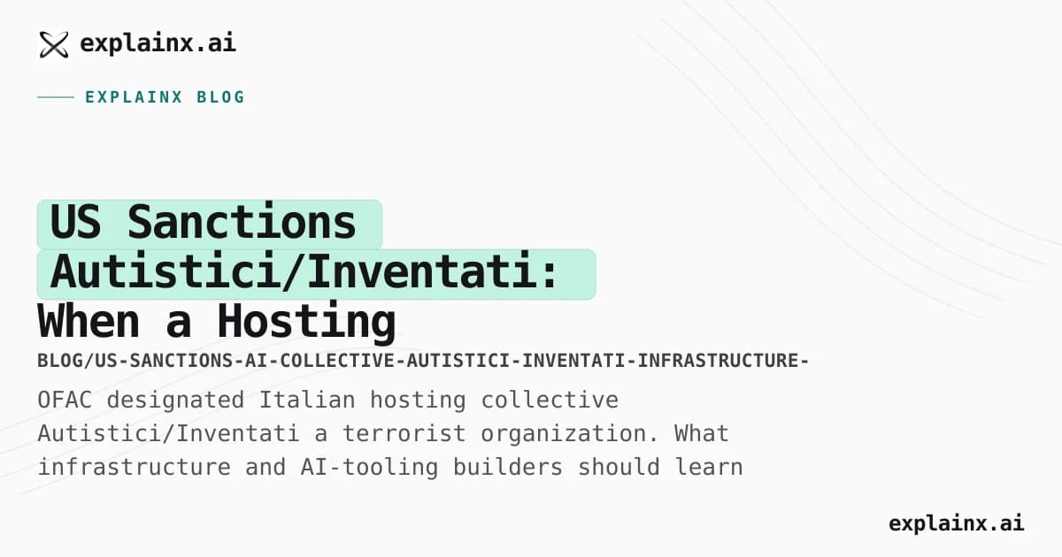 US Sanctions Autistici/Inventati: When a Hosting Provider Is Called a Terrorist Group