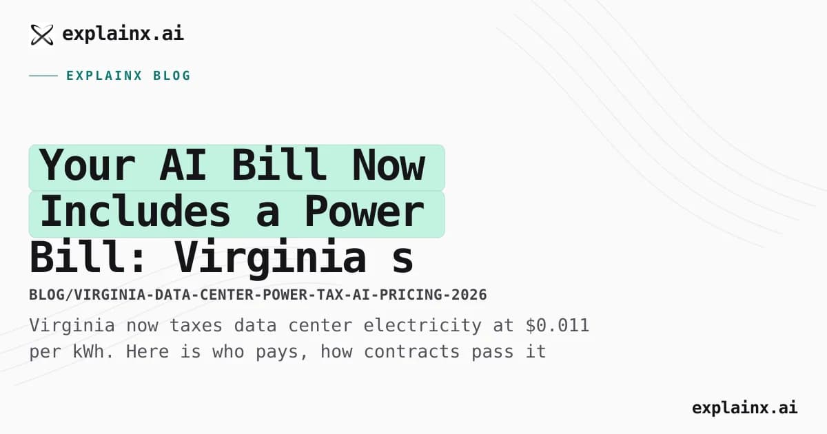 Your AI Bill Now Includes a Power Bill: Virginia’s Data Center Tax