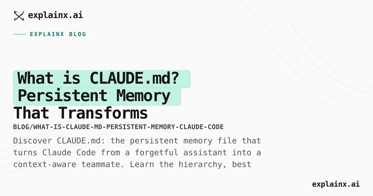 What is CLAUDE.md? Persistent Memory That Transforms Claude Code Sessions