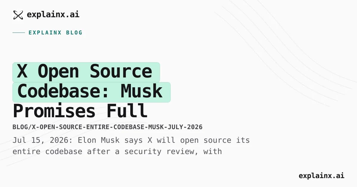 X Open Source Codebase: Musk Promises Full Platform Transparency