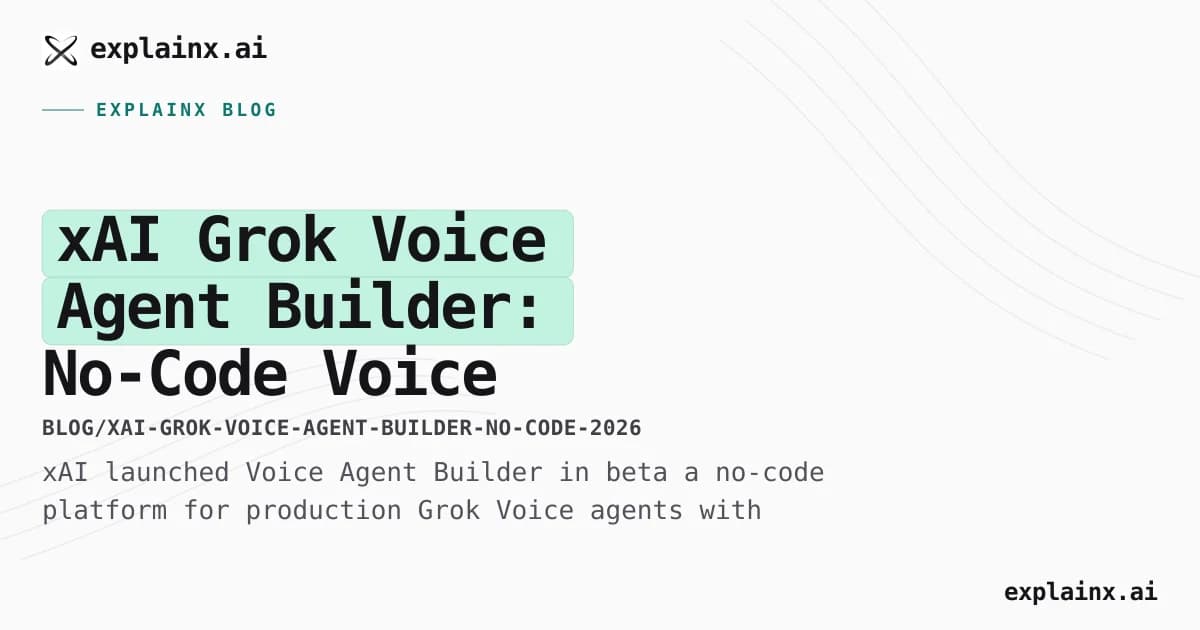 xAI Grok Voice Agent Builder: No-Code Voice Agents at $0.05/min (2026)