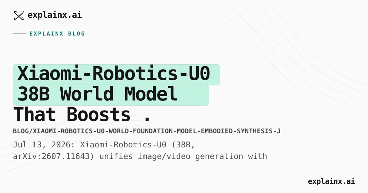Xiaomi-Robotics-U0 — 38B World Model That Boosts π₀.₅ OOD Success to 63%