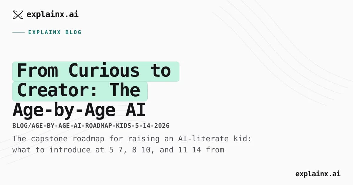 From Curious to Creator: The Age-by-Age AI Roadmap (Ages 5–14)