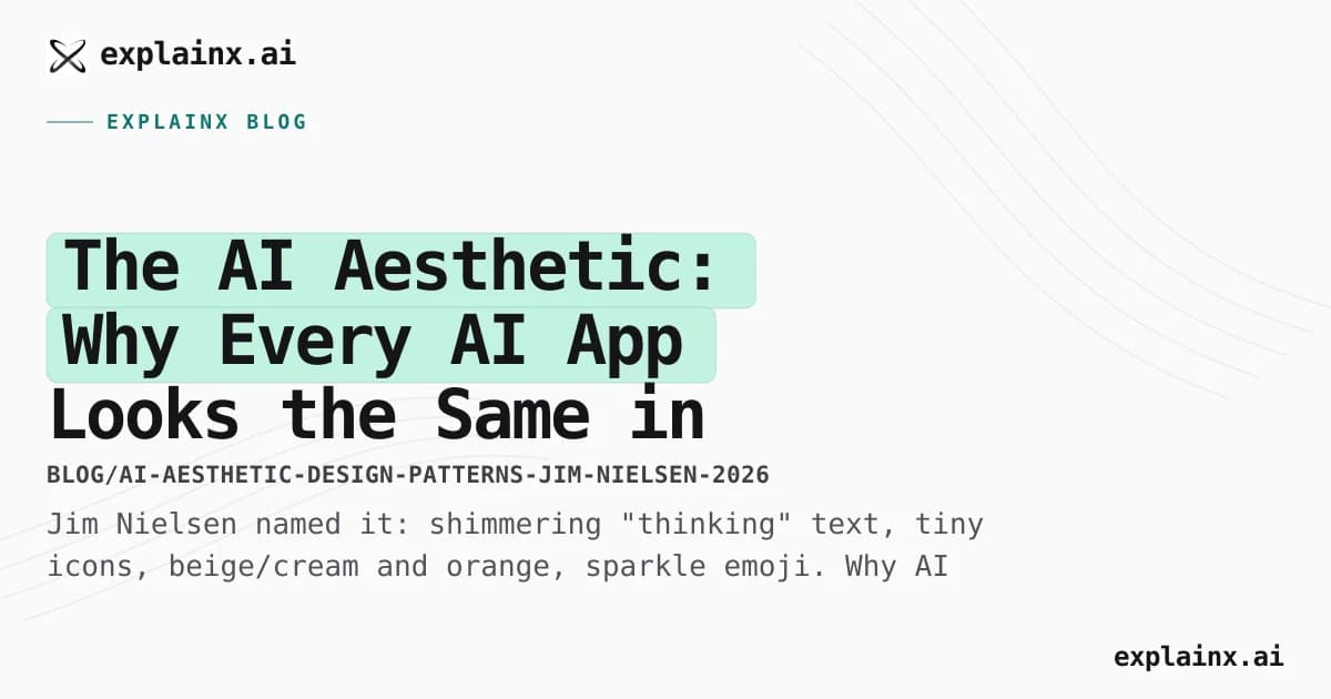 The AI Aesthetic: Why Every AI App Looks the Same in 2026