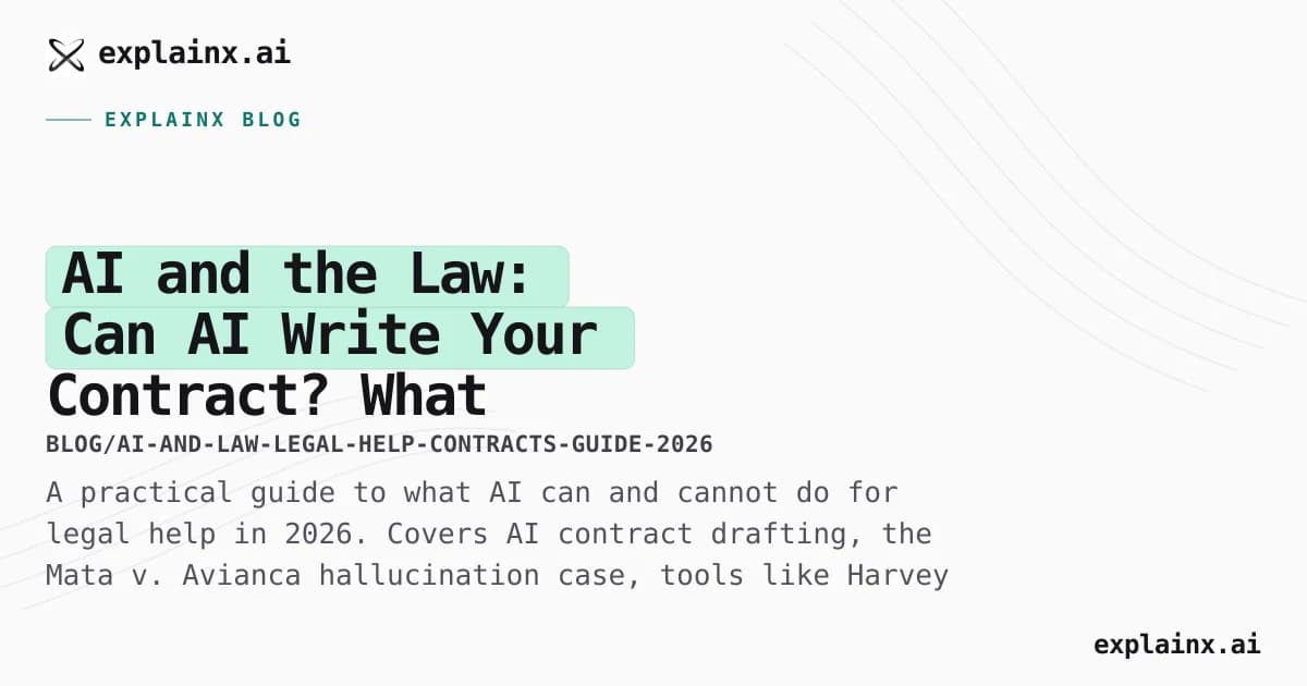 AI and the Law: Can AI Write Your Contract? What Lawyers (and Everyone Else) Need to Know