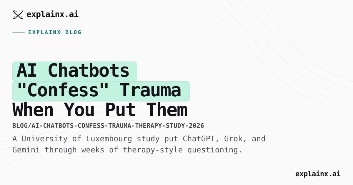 AI Chatbots "Confess" Trauma When You Put Them in Therapy