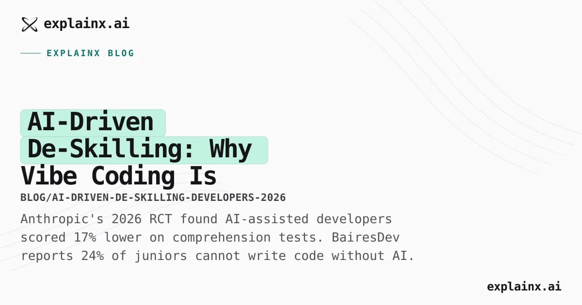 AI-Driven De-Skilling: Why Vibe Coding Is Producing Developers Who Cannot Debug