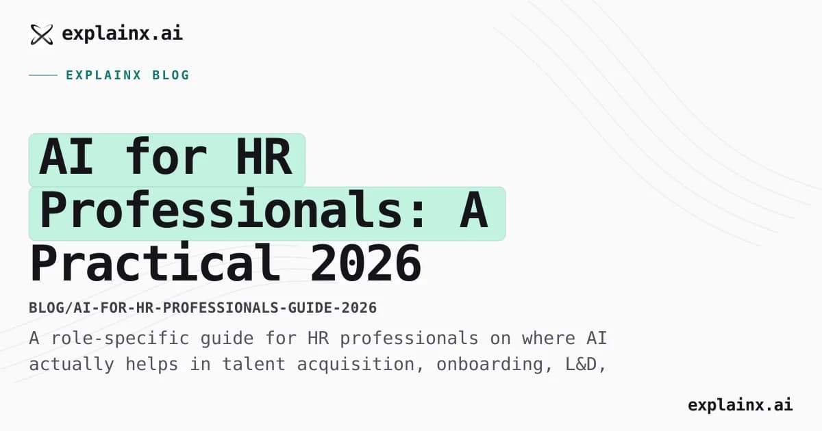 AI for HR Professionals: A Practical 2026 Guide