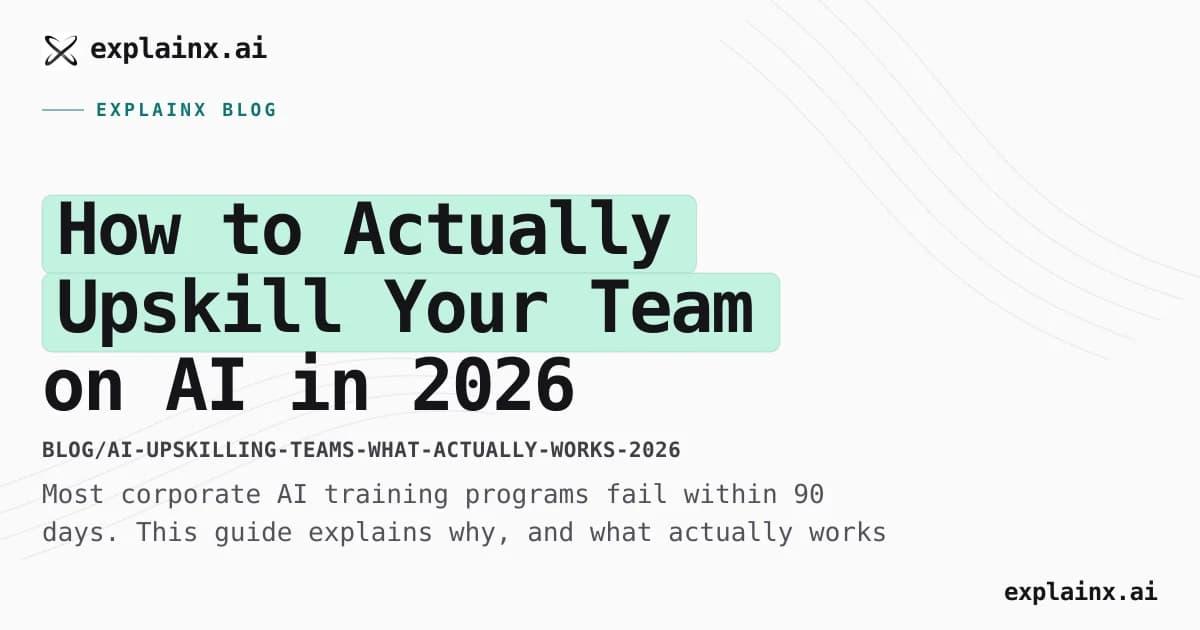 How to Actually Upskill Your Team on AI in 2026