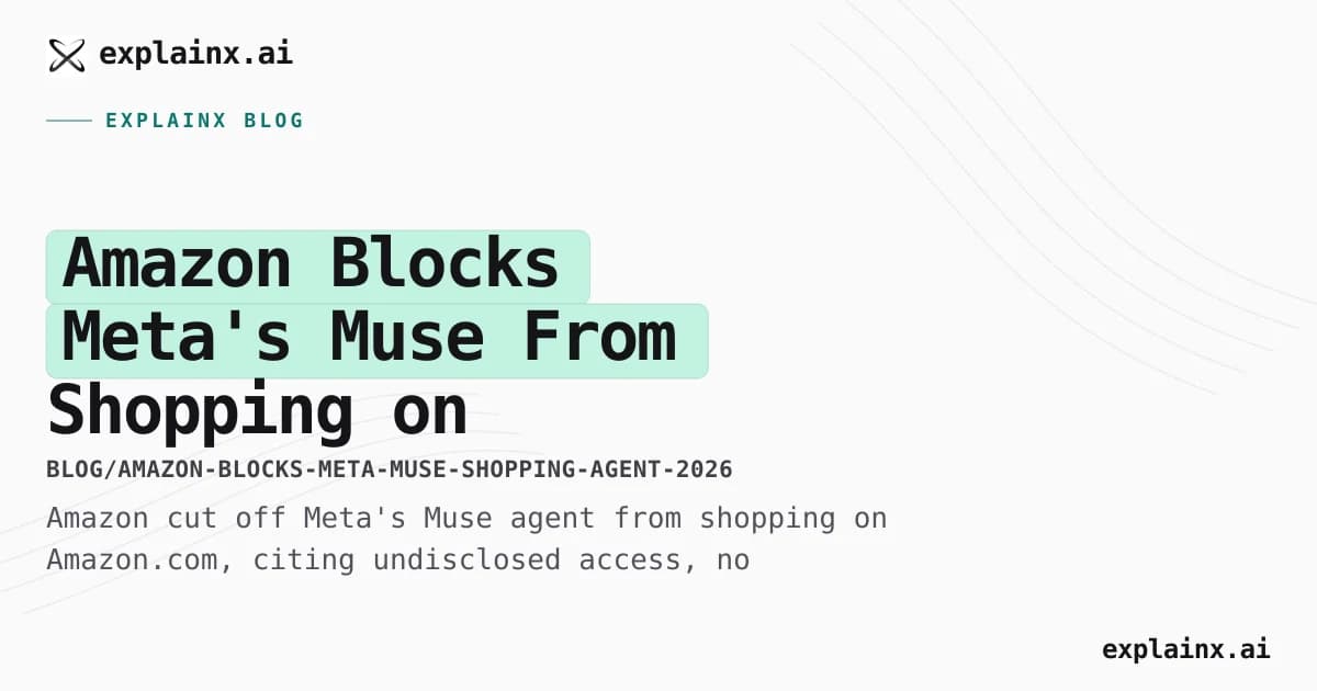 Amazon Blocks Meta's Muse From Shopping on Amazon.com