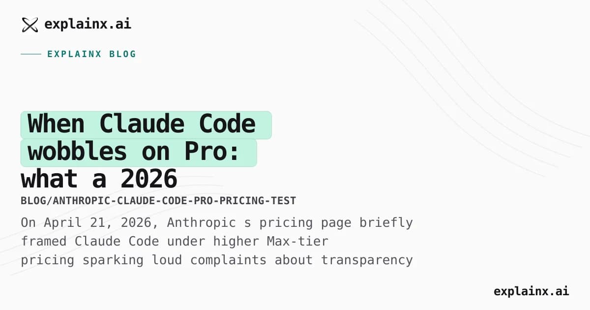 When Claude Code wobbles on Pro: what a 2026 pricing test says about token limits and the cost of building with AI