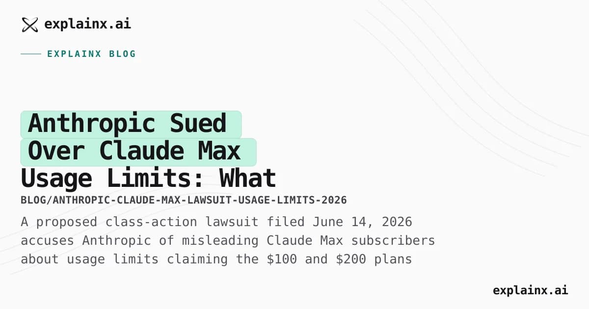 Anthropic Sued Over Claude Max Usage Limits: What the Lawsuit Means for Subscribers
