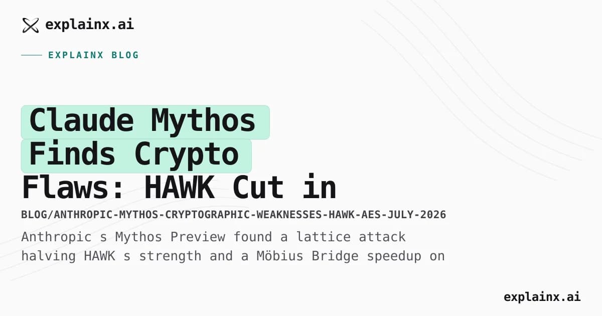 Claude Mythos Finds Crypto Flaws: HAWK Cut in Half, Faster AES Attack