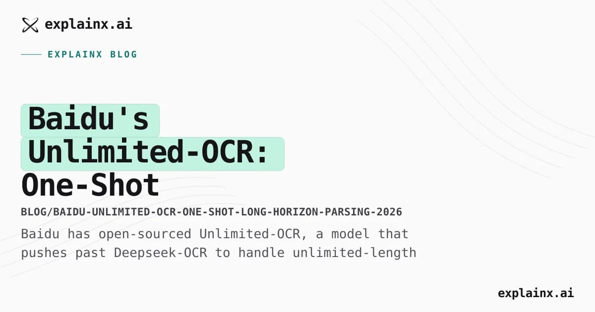 Baidu's Unlimited-OCR: One-Shot Long-Horizon Document Parsing Is Here