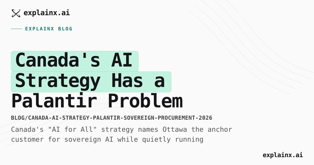 Canada's AI Strategy Has a Palantir Problem