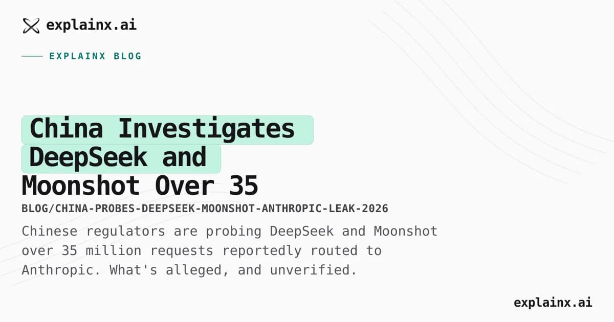 China Investigates DeepSeek and Moonshot Over 35 Million Requests Sent to Anthropic