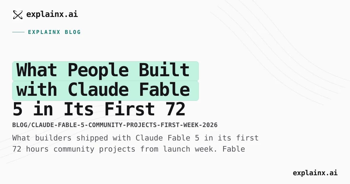 What People Built with Claude Fable 5 in Its First 72 Hours