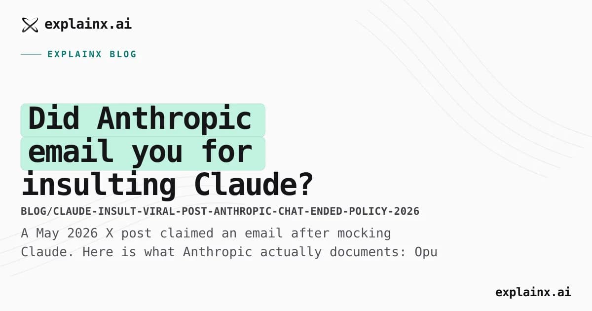 Did Anthropic email you for insulting Claude? Viral post vs real policy