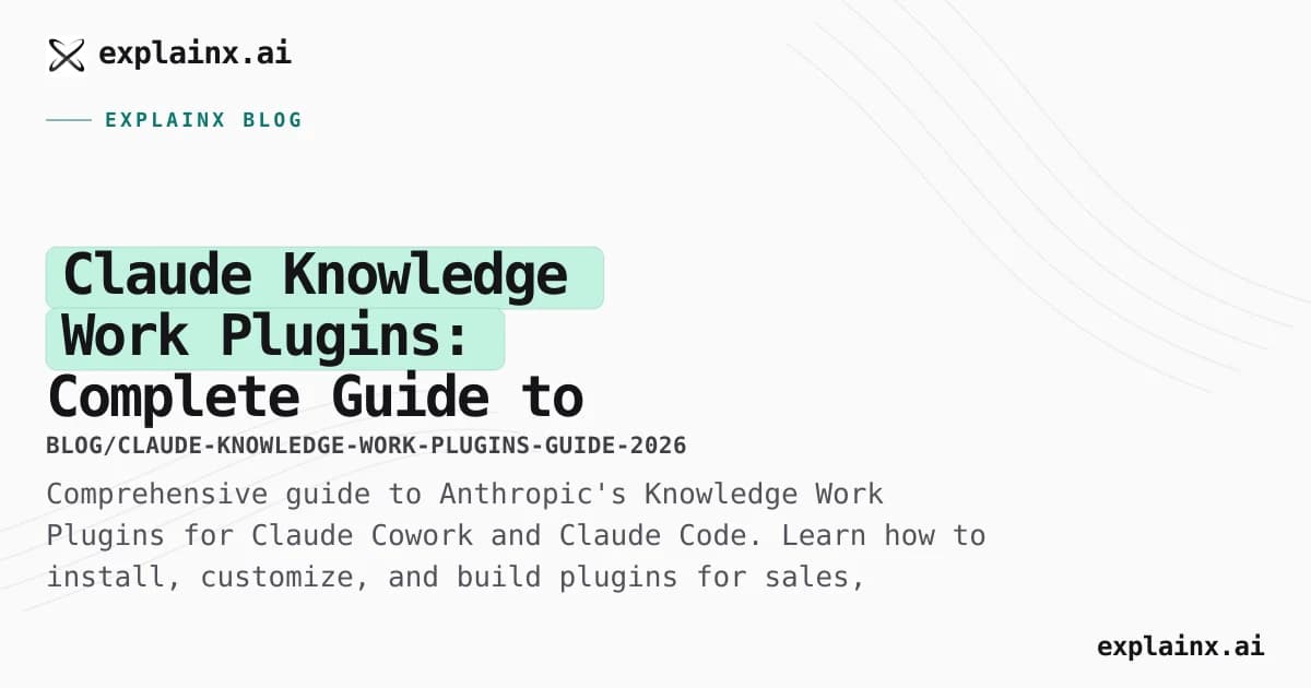 Claude Knowledge Work Plugins: Complete Guide to Role-Specific AI (15.8k Stars)