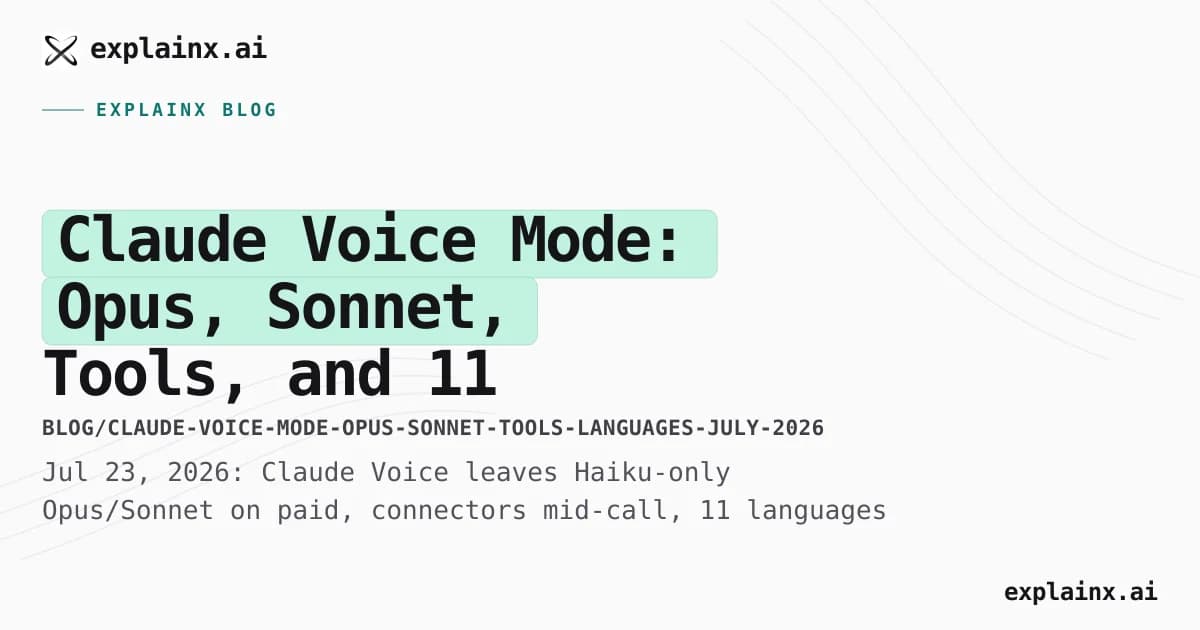 Claude Voice Mode: Opus, Sonnet, Tools, and 11 Languages