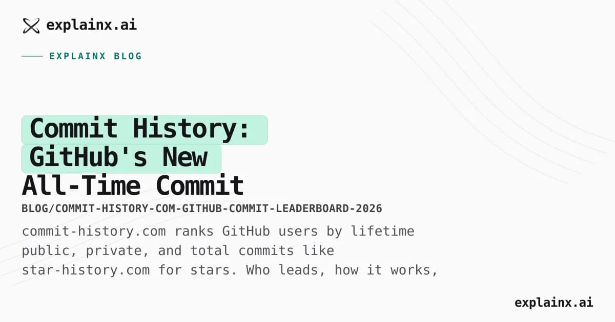 Commit History: GitHub's New All-Time Commit Leaderboard Explained (2026)