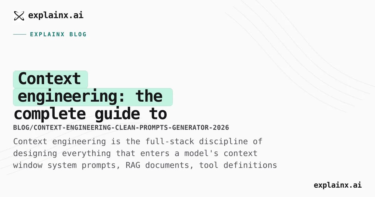 Context engineering: the complete guide to designing what your AI model actually sees in 2026