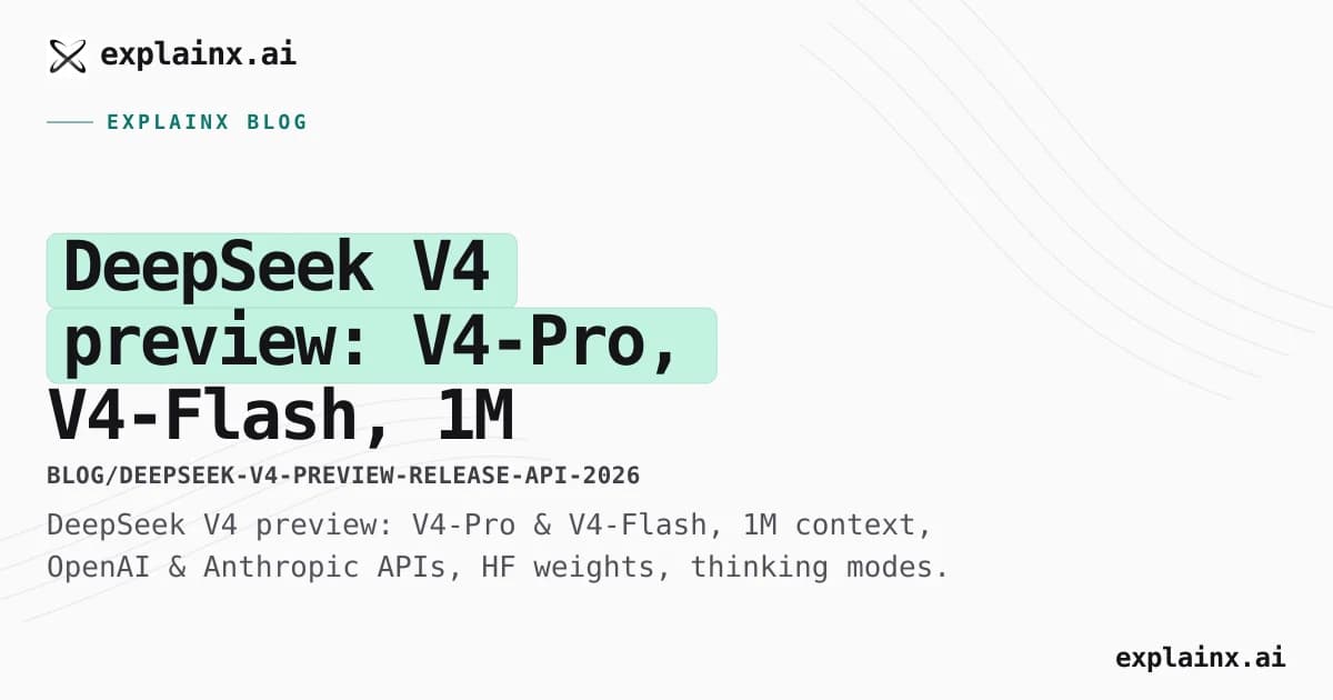 DeepSeek V4 preview: V4-Pro, V4-Flash, 1M context API (2026)
