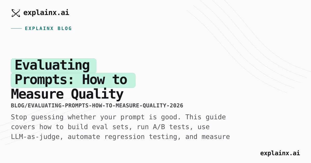 Evaluating Prompts: How to Measure Quality and Build Reliable LLM Pipelines