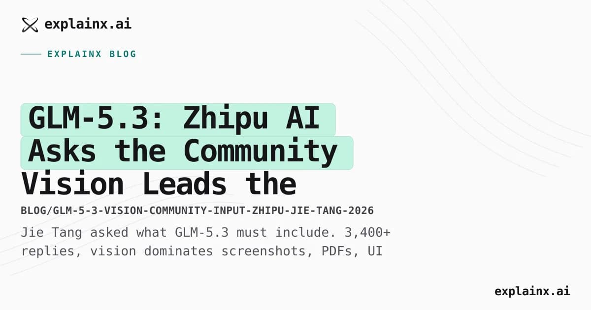 GLM-5.3: Zhipu AI Asks the Community — Vision Leads the Wishlist