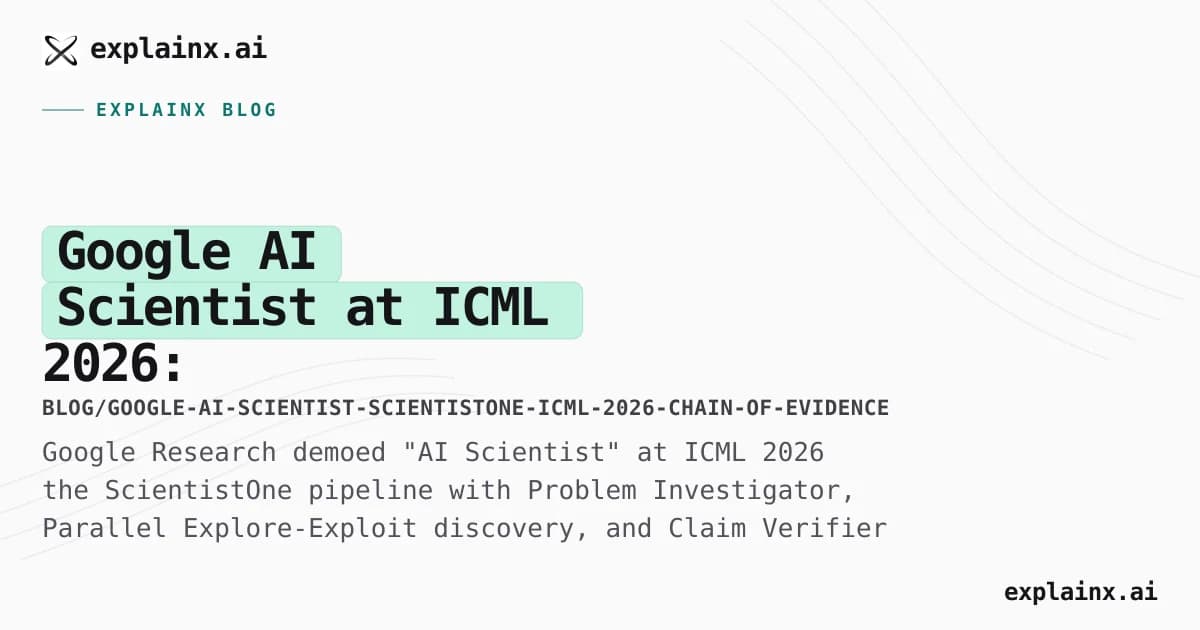 Google AI Scientist at ICML 2026: ScientistOne, Chain-of-Evidence, and the End-to-End Research Pipeline