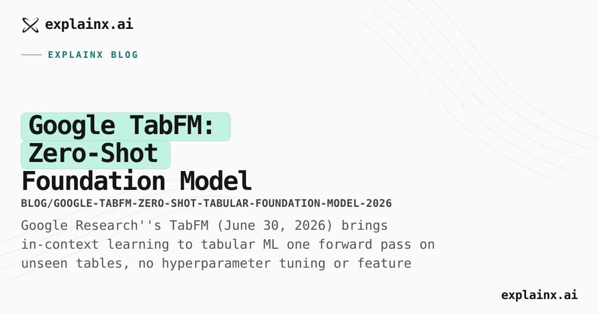 Google TabFM: Zero-Shot Foundation Model for Tabular Classification and Regression
