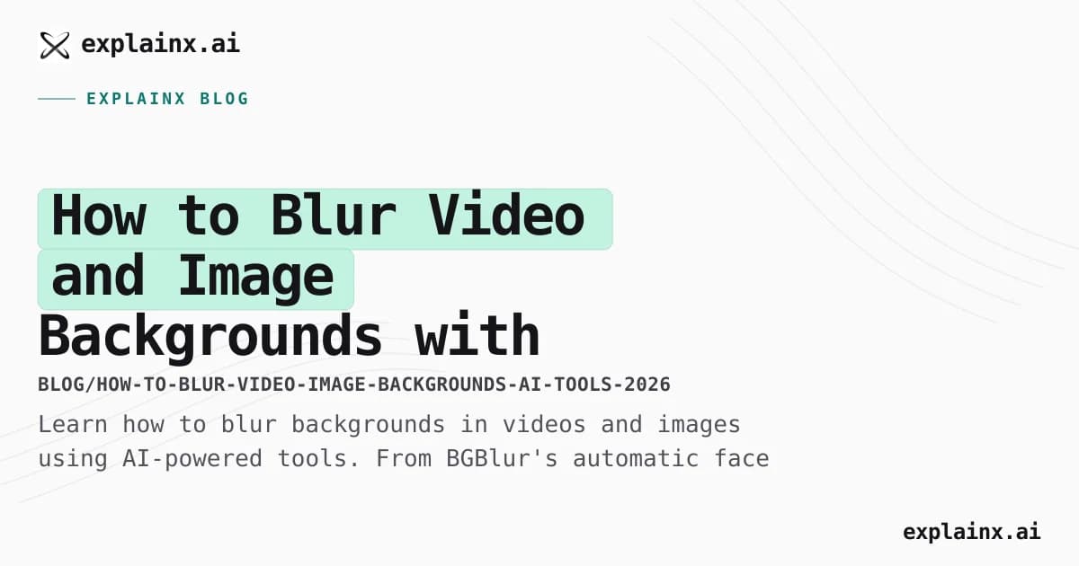 How to Blur Video and Image Backgrounds with AI: The Complete 2026 Guide