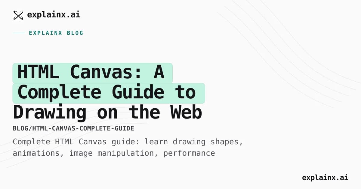 HTML Canvas: A Complete Guide to Drawing on the Web (2026)