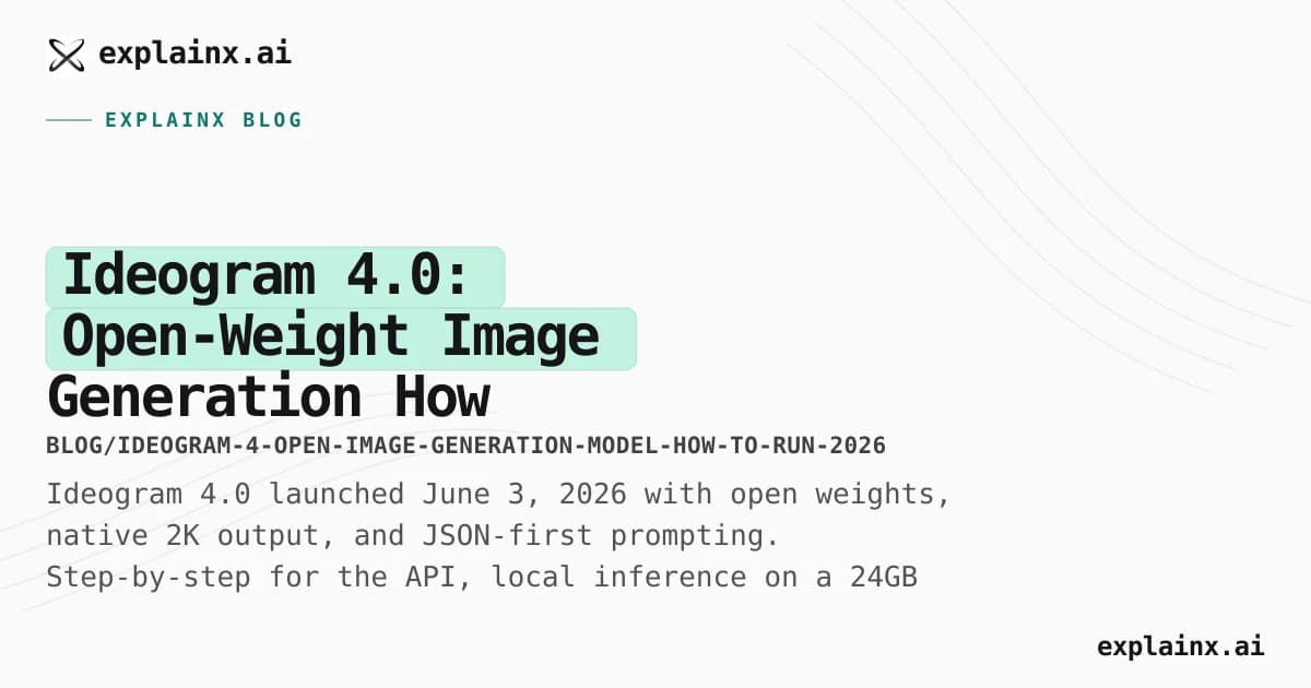 Ideogram 4.0: Open-Weight Image Generation — How to Run, API & JSON Prompts (2026)