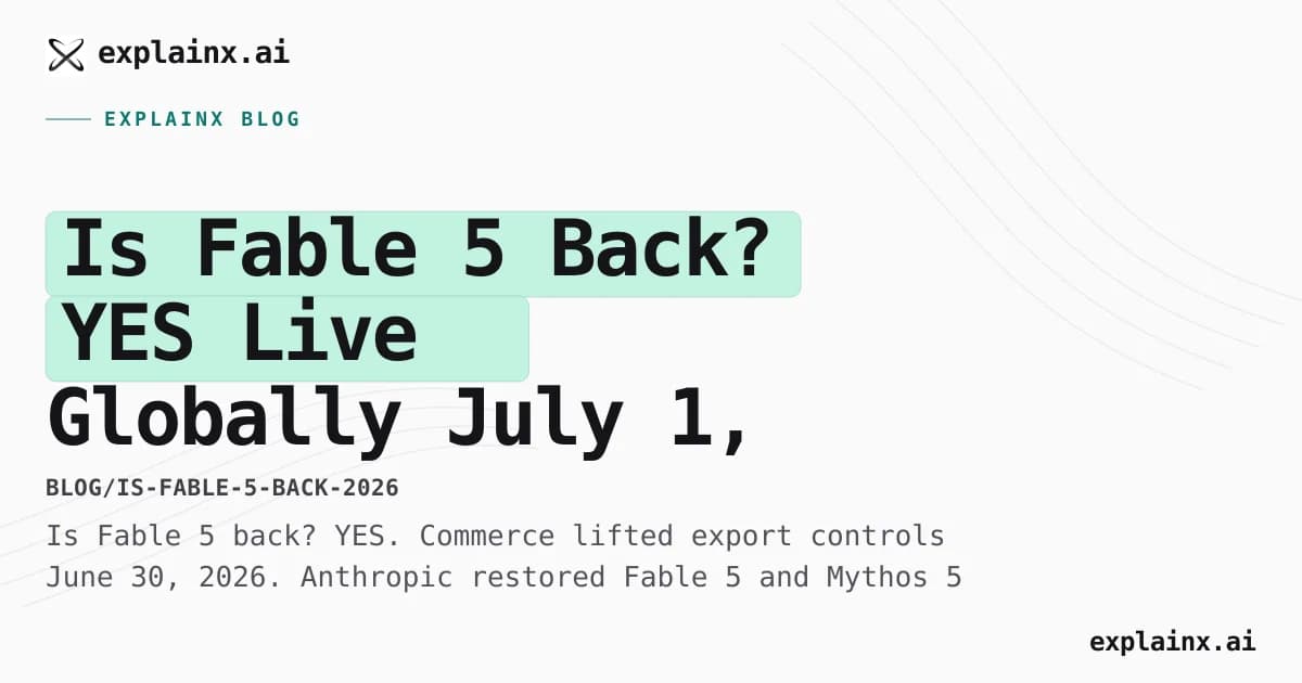 Is Fable 5 Back? YES — Live Globally July 1, 2026