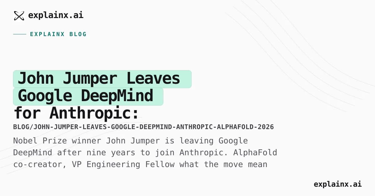 John Jumper Leaves Google DeepMind for Anthropic: AlphaFold Nobel Laureate Joins Claude (June 2026)