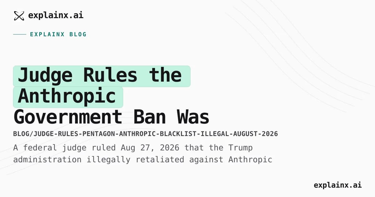 Judge Rules the Anthropic Government Ban Was Illegal Retaliation