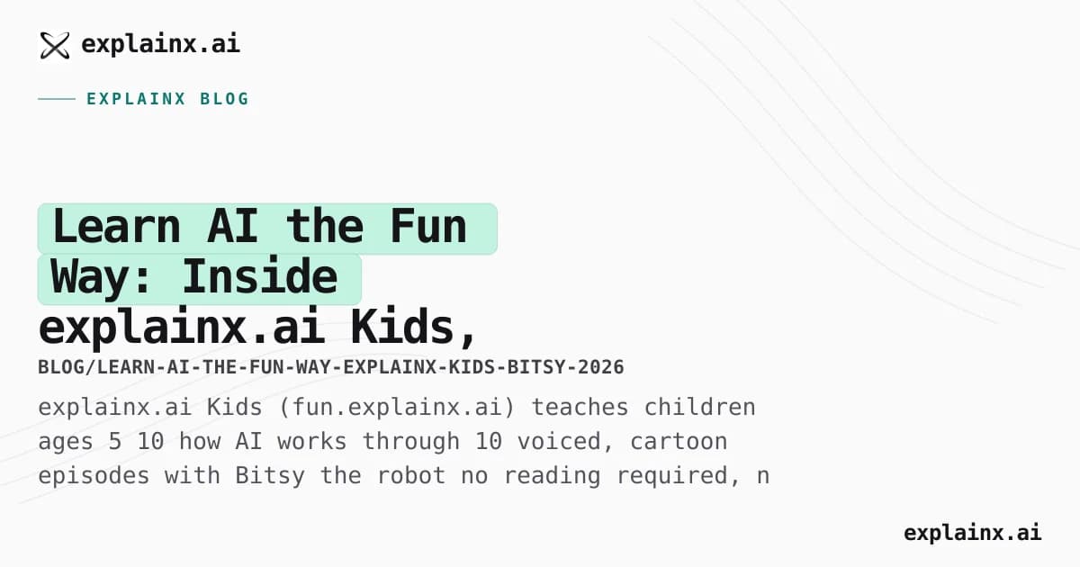 Learn AI the Fun Way: Inside explainx.ai Kids, the App That Teaches AI Through Play