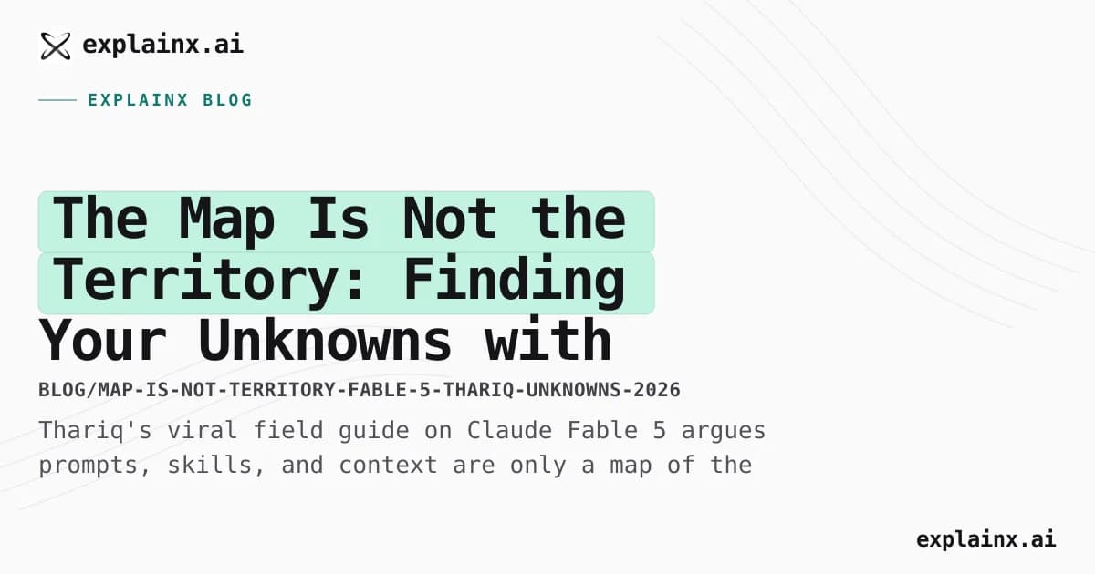 The Map Is Not the Territory: Finding Your Unknowns with Claude Fable 5